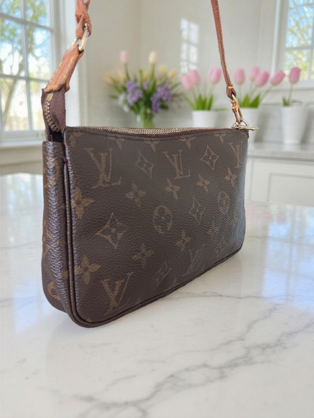 Louis Vuitton Monogram Pochette Accessoires Vintage 2000 Y2K ✨ - Picture 7 of 13
